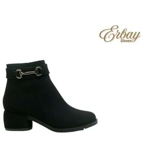 Z- ERBAY BOT KISA - 4009 - SİYAH-NUBUK