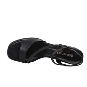 Z- ERBAY SANDALET - PLATFORM - 402 - CİLT-SİYAH - 41-42 NO