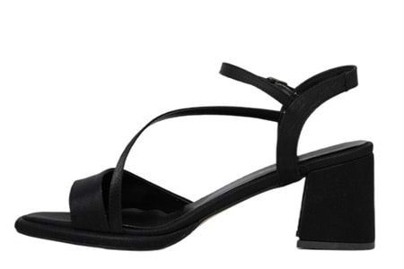 Z- ERBAY SANDALET - PLATFORM - 402 - SATEN-SİYAH - 41-42 NO
