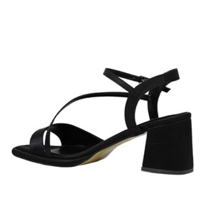 Z- ERBAY SANDALET - PLATFORM - 402 - SATEN-SİYAH - 41-42 NO