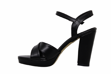 Z- ERBAY SANDALET - PLATFORM - 308 - CİLT-SİYAH