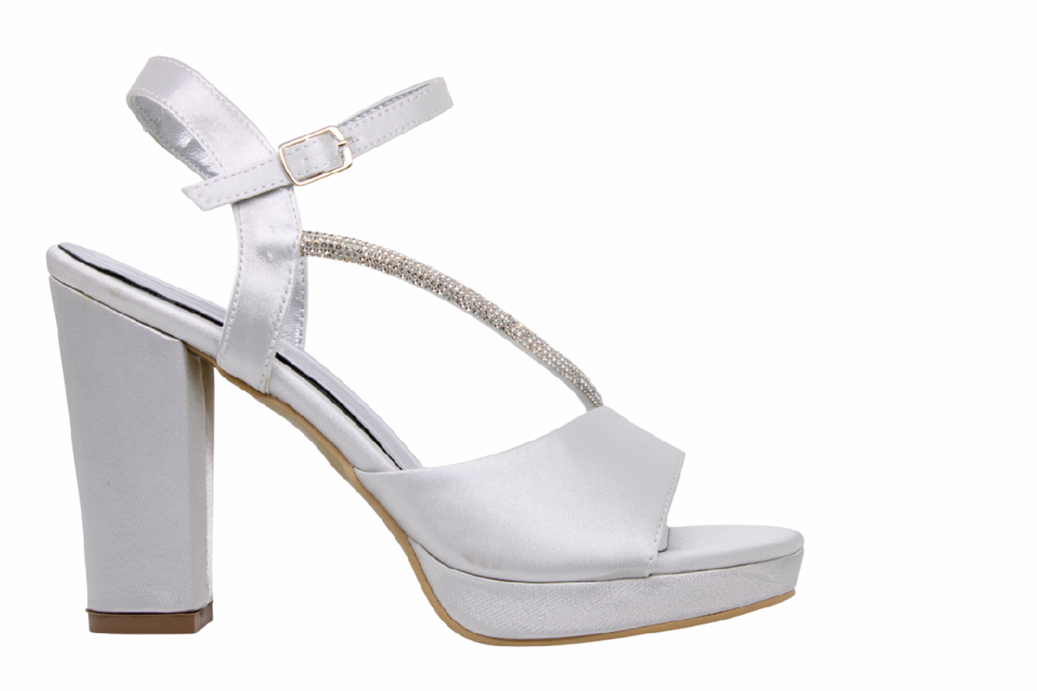 Z- ERBAY SANDALET - PLATFORM - 341 - SATEN-GRİ