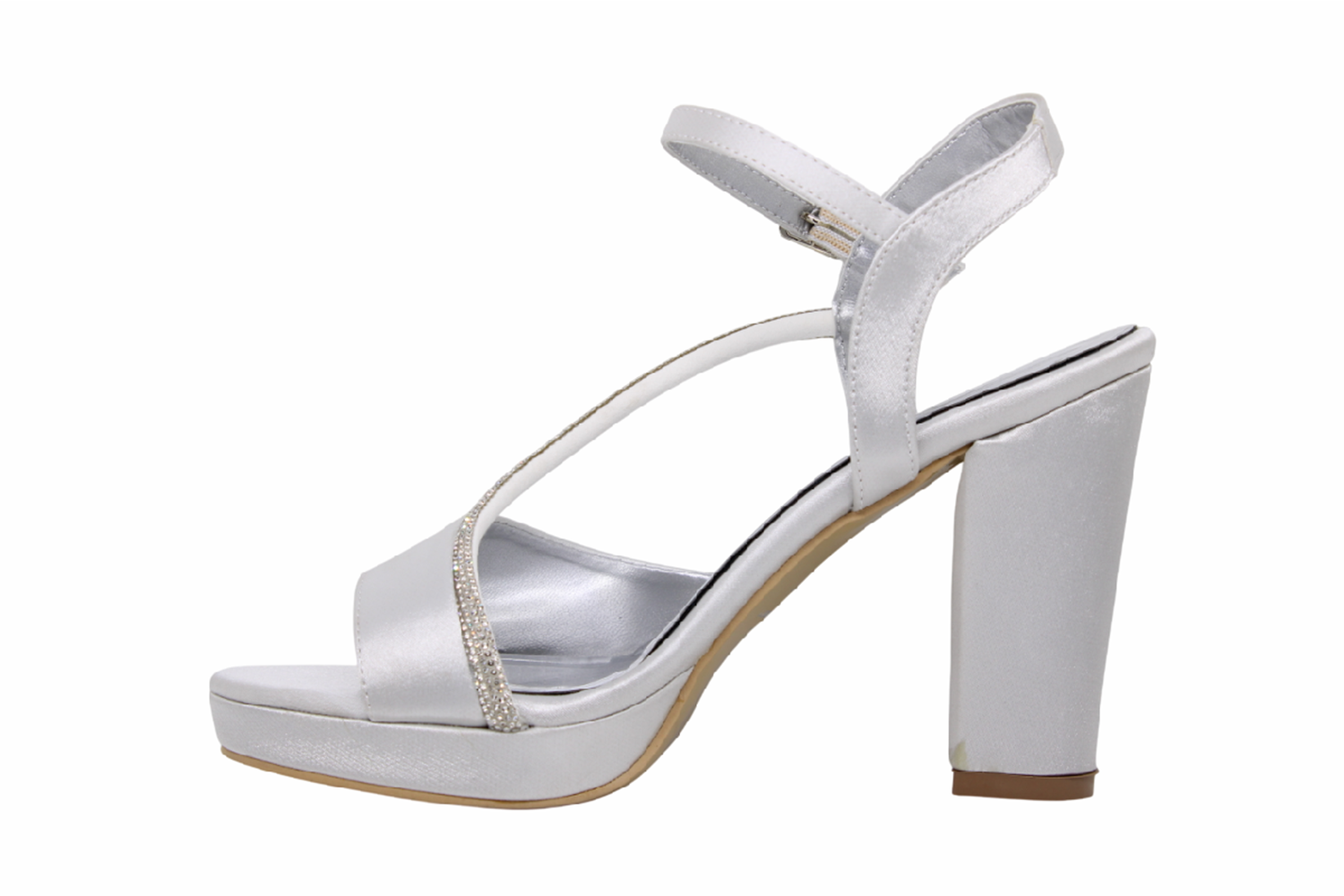 Z- ERBAY SANDALET - PLATFORM - 341 - SATEN-GRİ