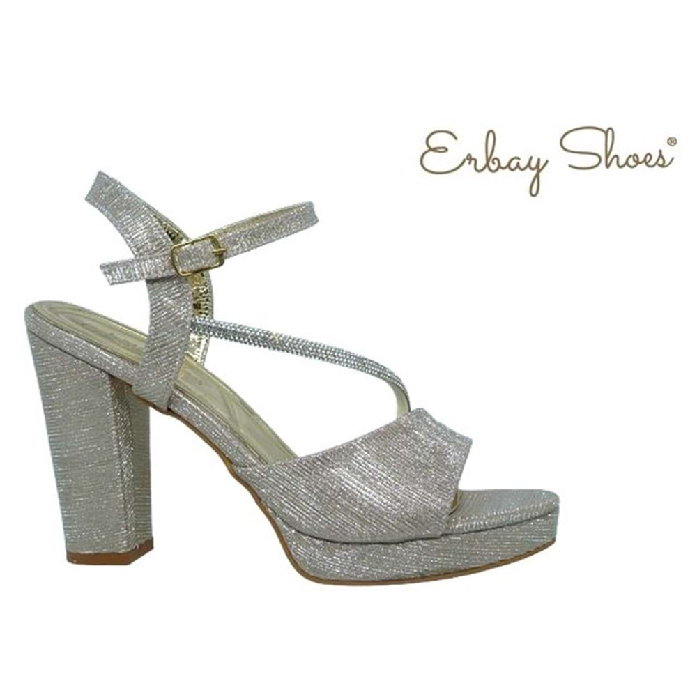 Z- ERBAY SANDALET - PLATFORM - 341 - SİMLİ-ALTIN