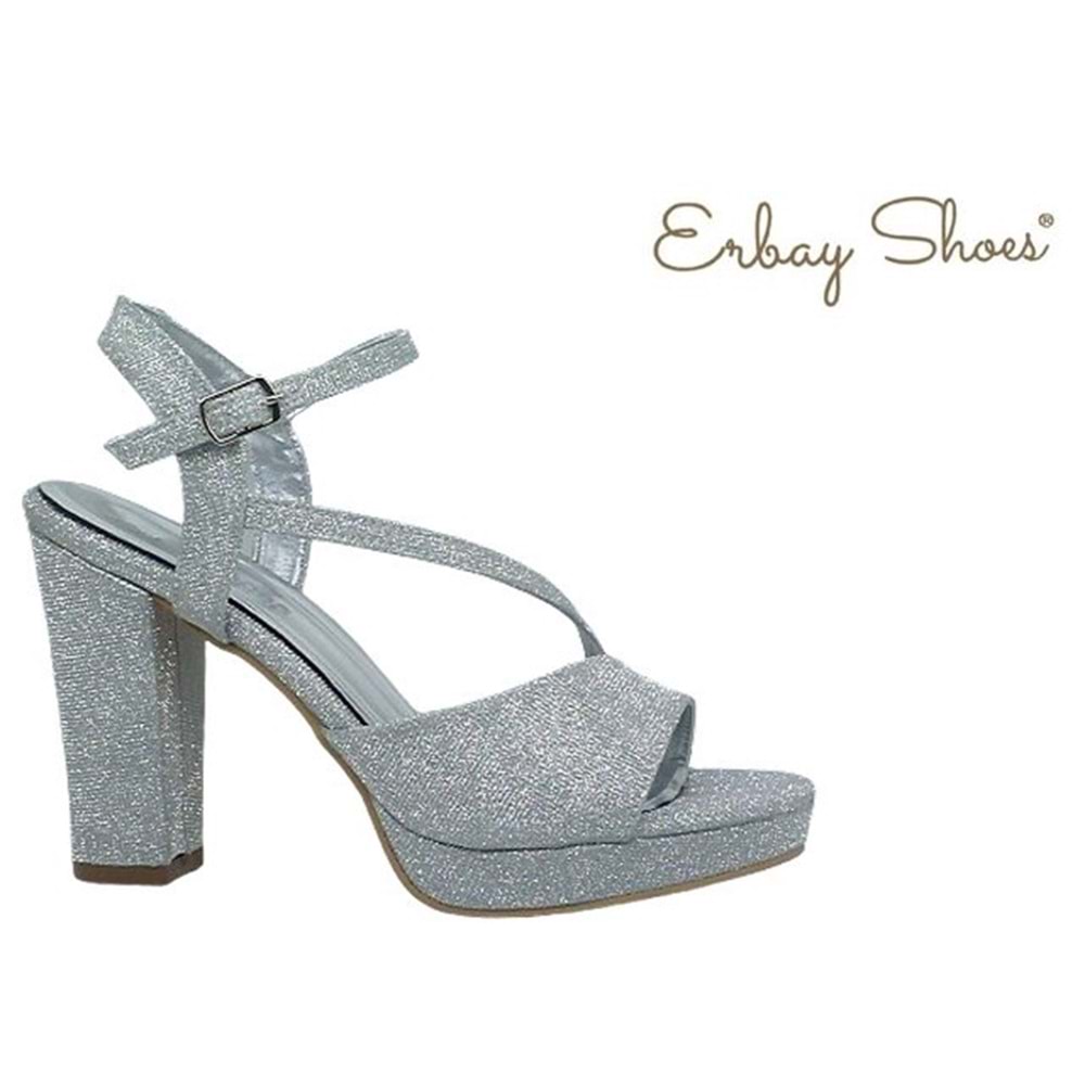 Z- ERBAY SANDALET - PLATFORM - 342 - SİMLİ-GÜMÜŞ