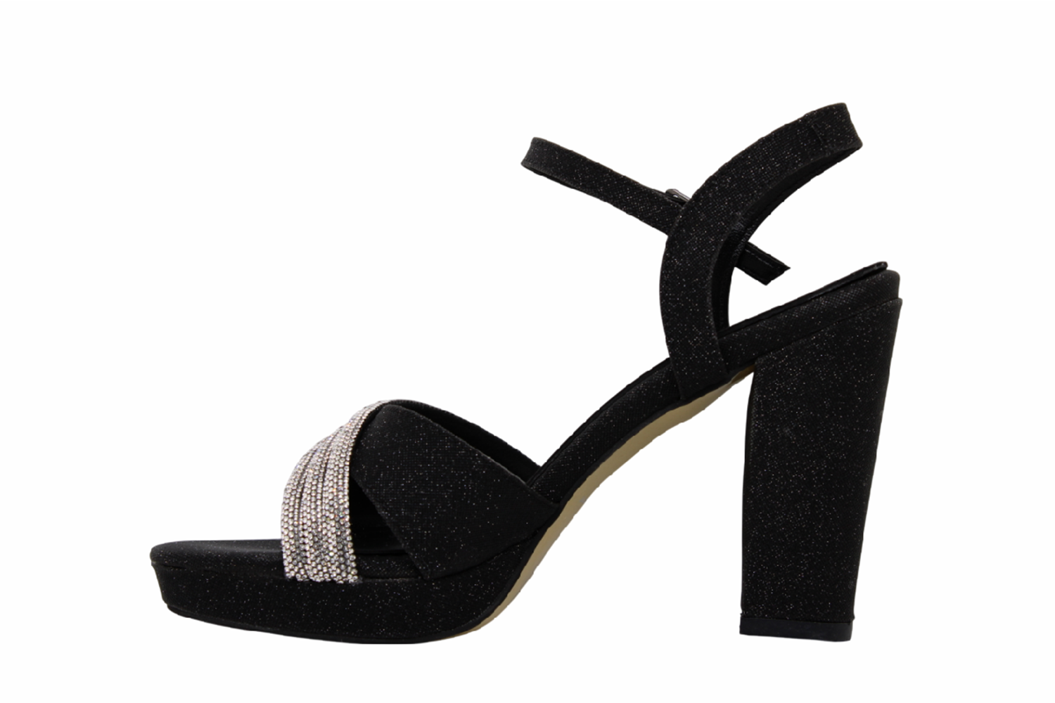 Z- ERBAY SANDALET - PLATFORM - 383 - SİMLİ-SİYAH