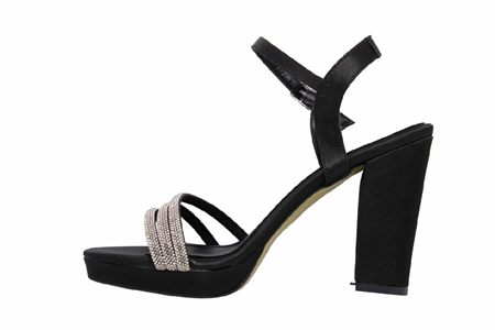 Z- ERBAY SANDALET - PLATFORM - 384 - CİLT-SİYAH