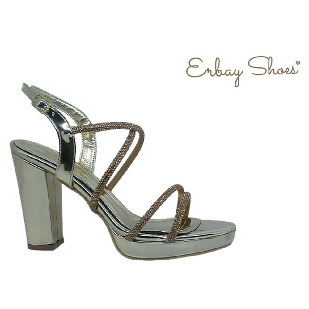Z- ERBAY SANDALET - PLATFORM - 392 - CİLT-ALTIN