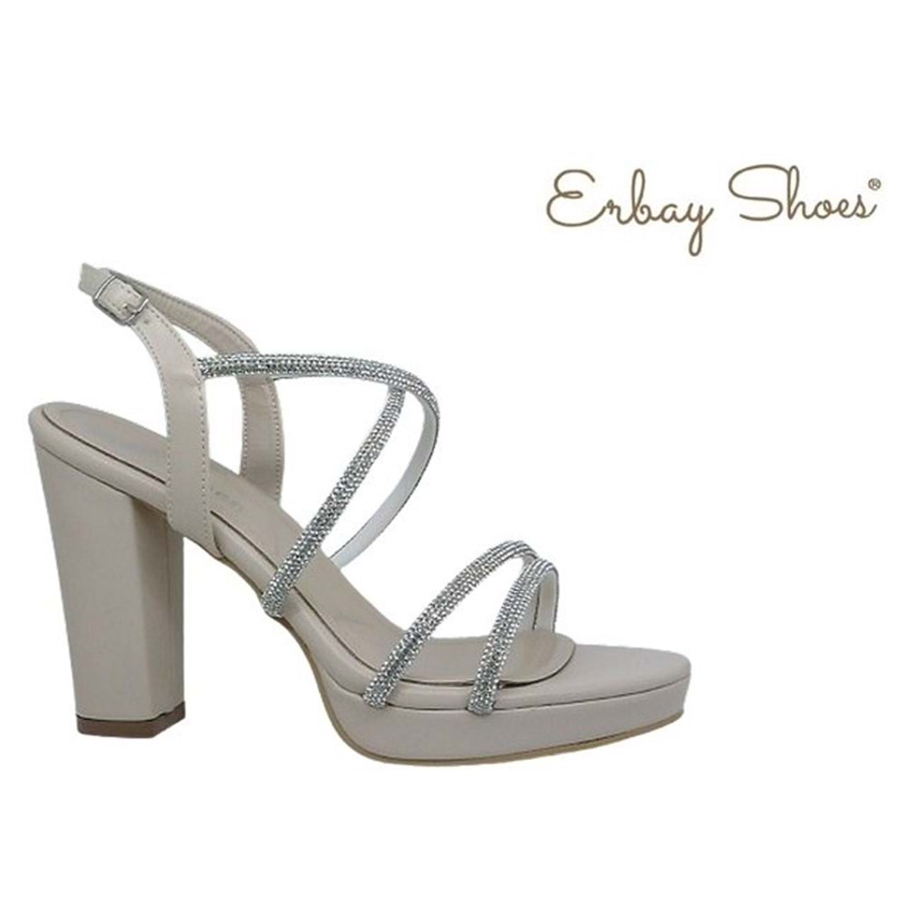 Z- ERBAY SANDALET - PLATFORM - 392 - CİLT-BEJ