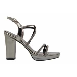 Z- ERBAY SANDALET - PLATFORM - 393 - CİLT-PLATİN