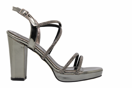 Z- ERBAY SANDALET - PLATFORM - 393 - CİLT-PLATİN