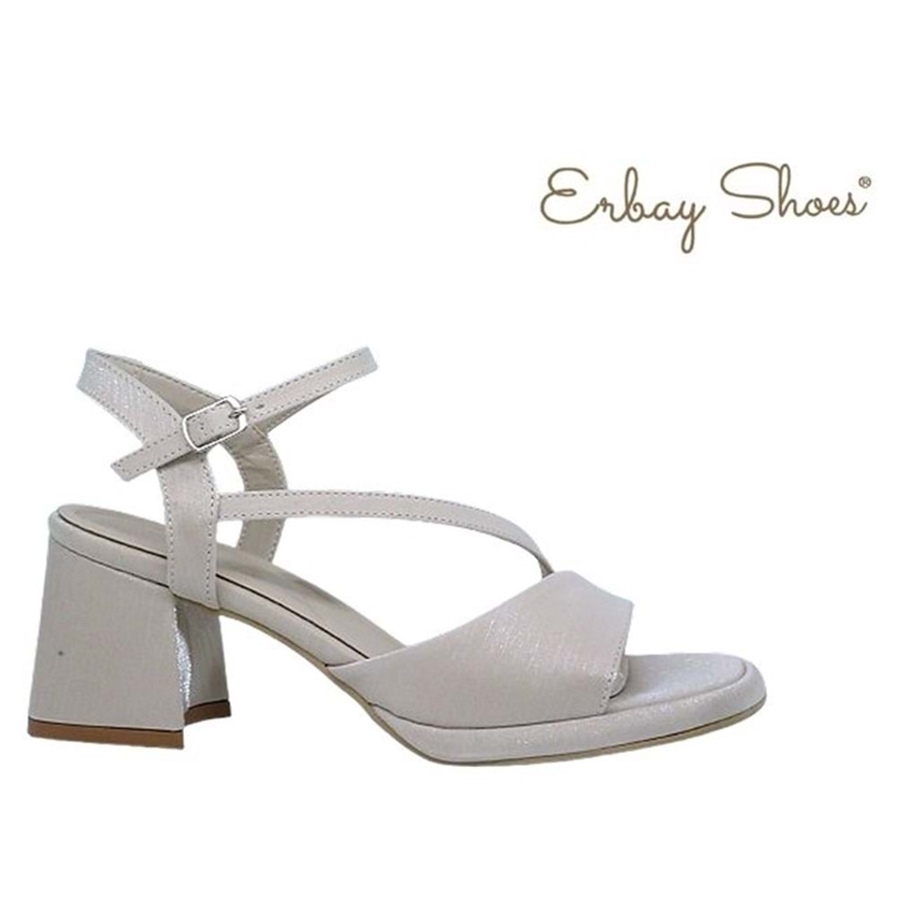 Z- ERBAY SANDALET - PLATFORM - 402 - SATEN-BEJ
