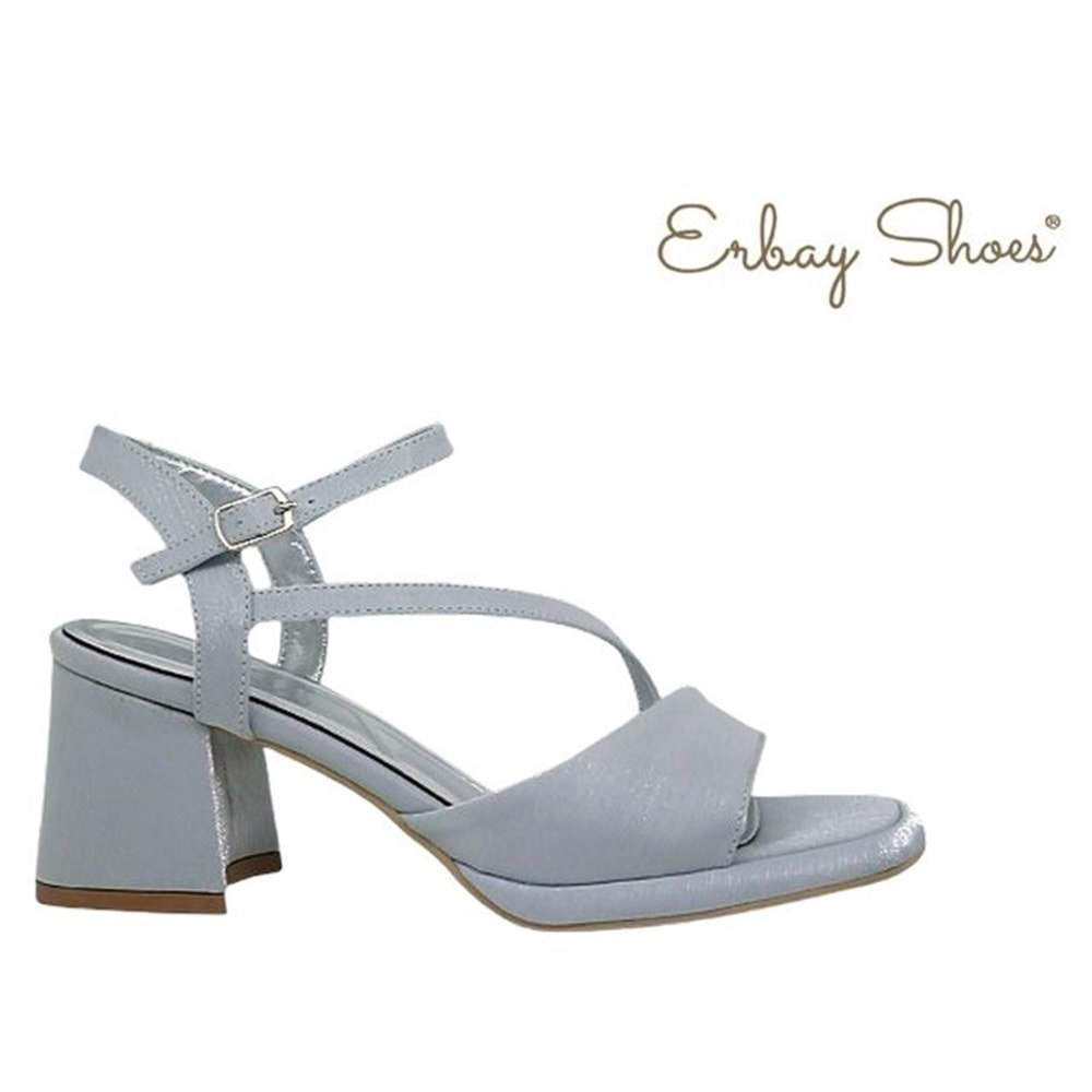 Z- ERBAY SANDALET - PLATFORM - 402 - SATEN-GRİ