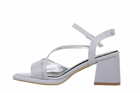 Z- ERBAY SANDALET - PLATFORM - 402 - SATEN-GRİ