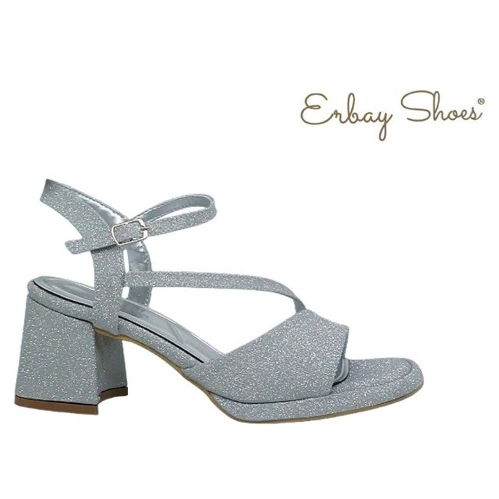 Z- ERBAY SANDALET - PLATFORM - 402 - SİMLİ-GÜMÜŞ