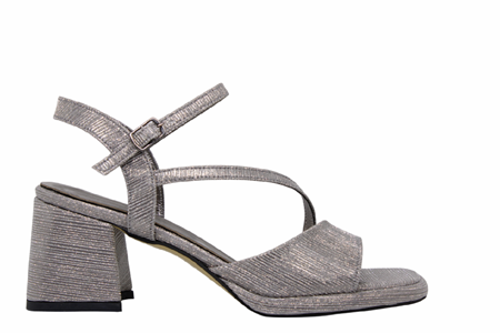 Z- ERBAY SANDALET - PLATFORM - 402 - SİMLİ-PLATİN