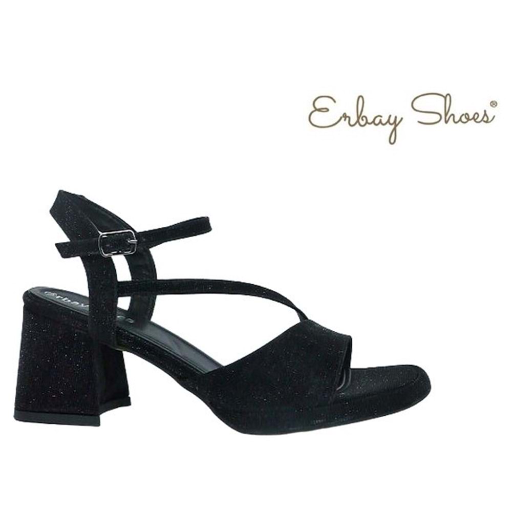 Z- ERBAY SANDALET - PLATFORM - 402 - SİMLİ-SİYAH