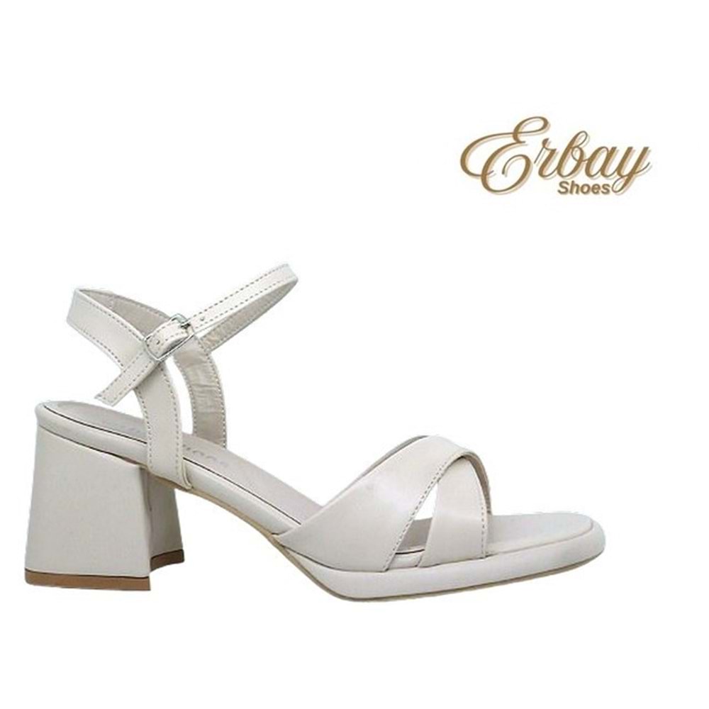 Z- ERBAY SANDALET - PLATFORM - 405 - CİLT-BEJ