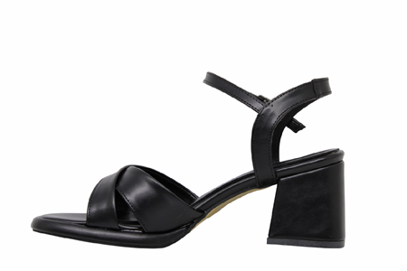 Z- ERBAY SANDALET - PLATFORM - 405 - CİLT-SİYAH