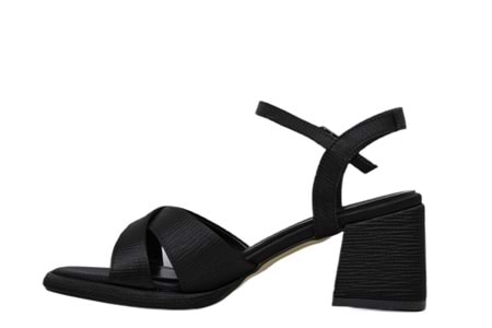Z- ERBAY SANDALET - PLATFORM - 405 - CİLT-SİYAH-KIRIK