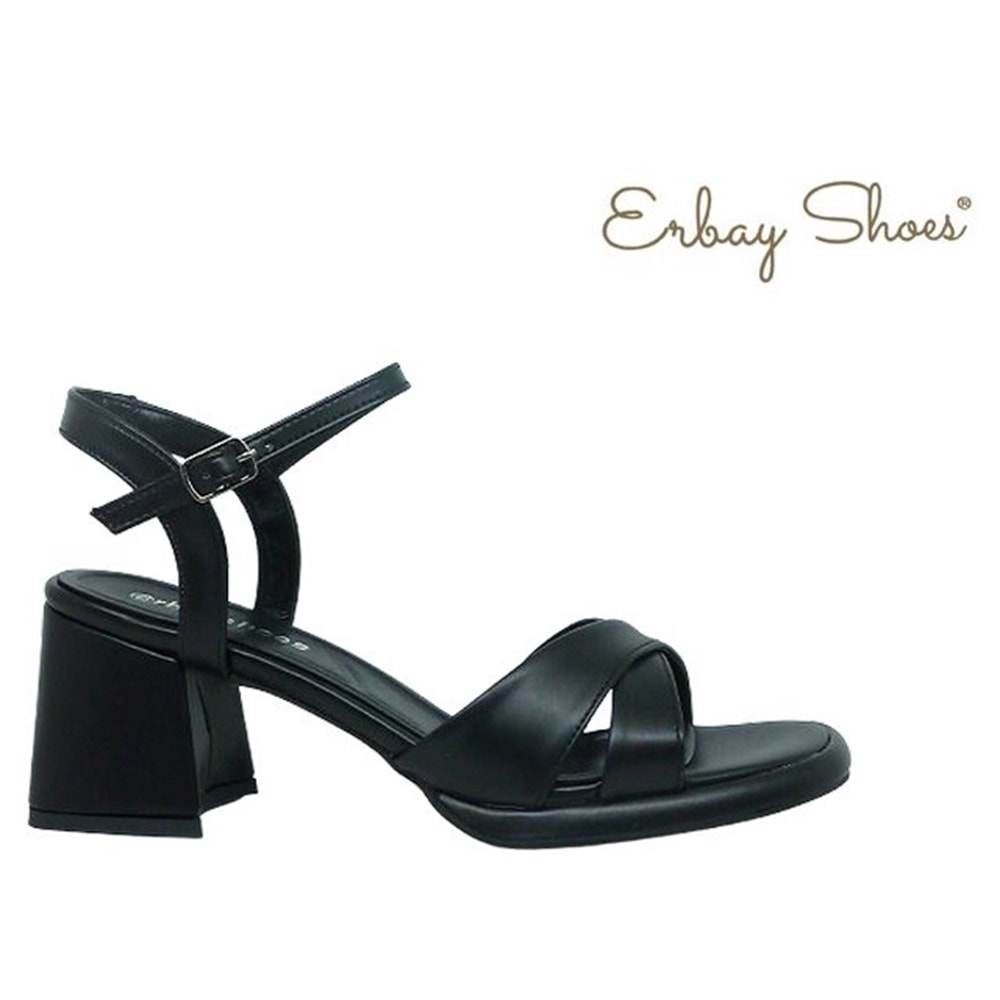 Z- ERBAY SANDALET - PLATFORM - 405 - SİYAH