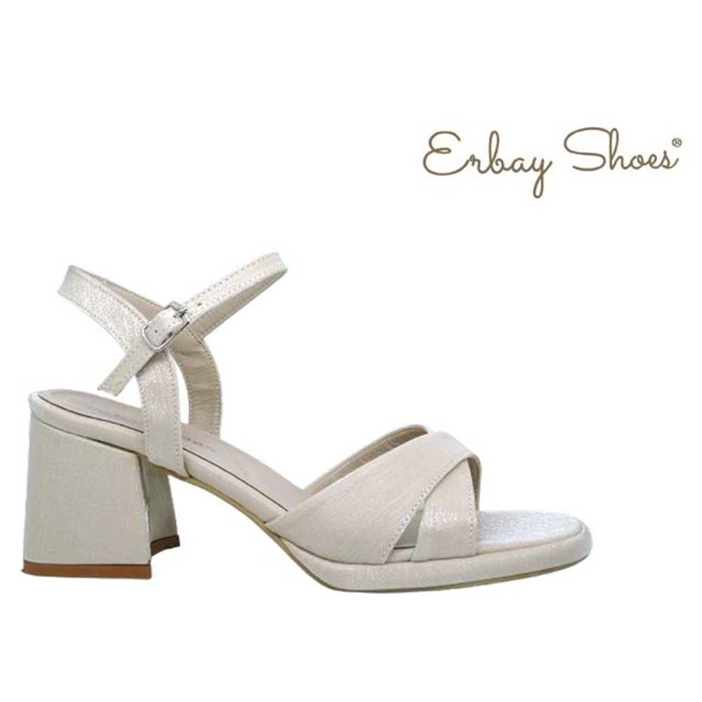 Z- ERBAY SANDALET - PLATFORM - 405 - SATEN-BEJ