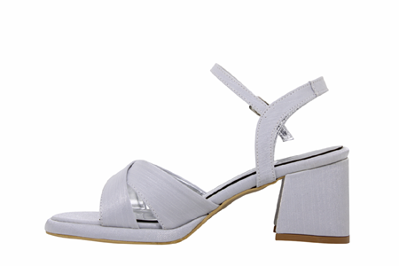 Z- ERBAY SANDALET - PLATFORM - 405 - SATEN-GRİ