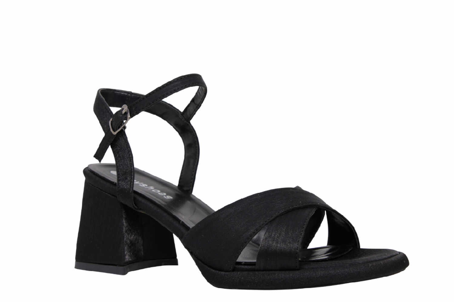 Z- ERBAY SANDALET - PLATFORM - 405 - SATEN-SİYAH