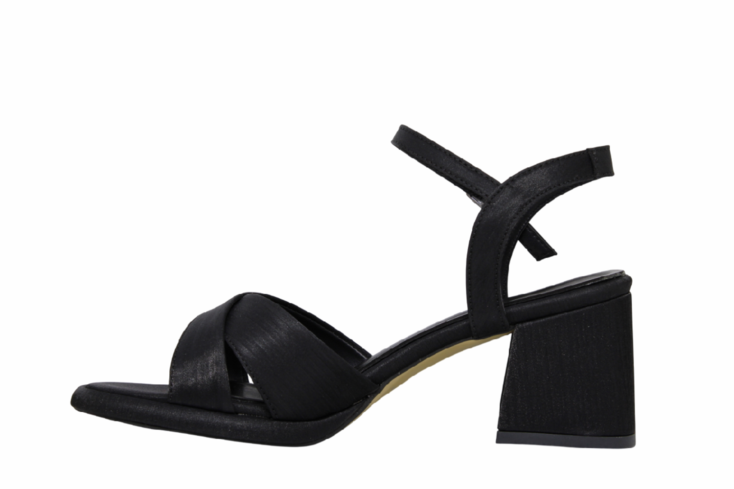 Z- ERBAY SANDALET - PLATFORM - 405 - SATEN-SİYAH