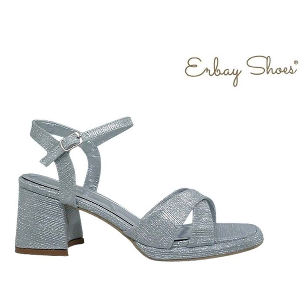 Z- ERBAY SANDALET - PLATFORM - 405 - SİMLİ-GÜMÜŞ