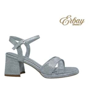Z- ERBAY SANDALET - PLATFORM - 405 - SİMLİ-GÜMÜŞ