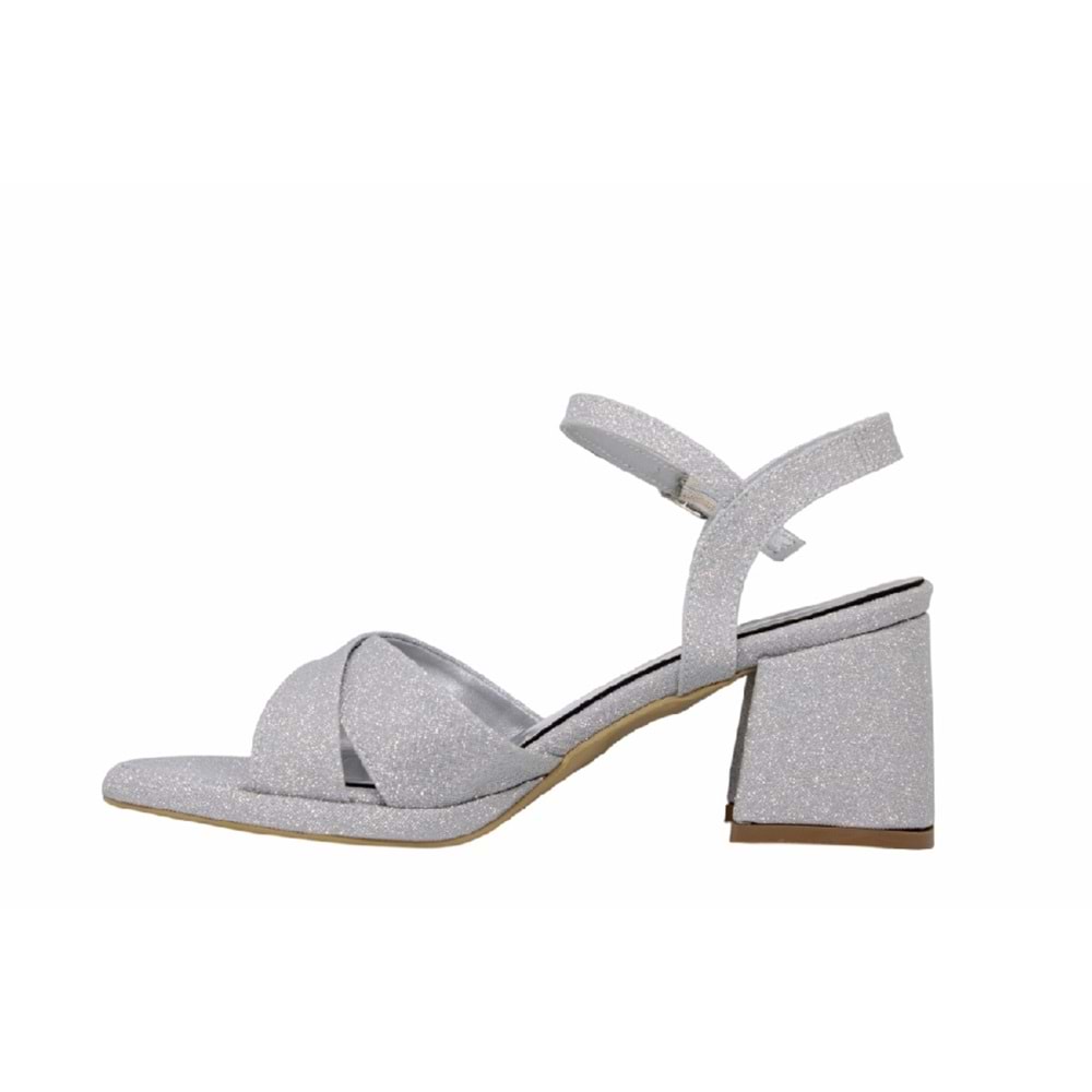 Z- ERBAY SANDALET - PLATFORM - 405 - SİMLİ-GÜMÜŞ