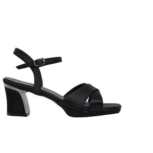 Z- ERBAY SANDALET - PLATFORM - 508 - SATEN-SİYAH