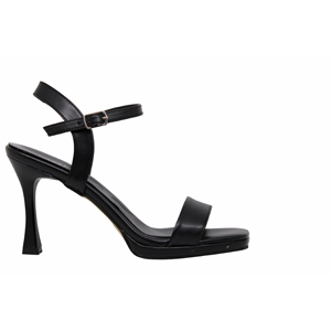Z- ERBAY SANDALET - PLATFORM - 600 - CİLT-SİYAH