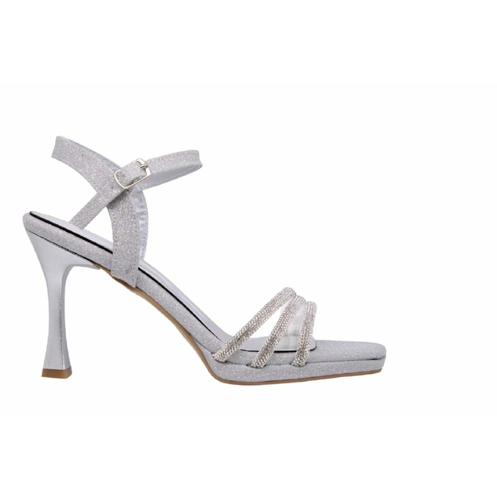 Z- ERBAY SANDALET - PLATFORM - 684 - SİMLİ-GÜMÜŞ