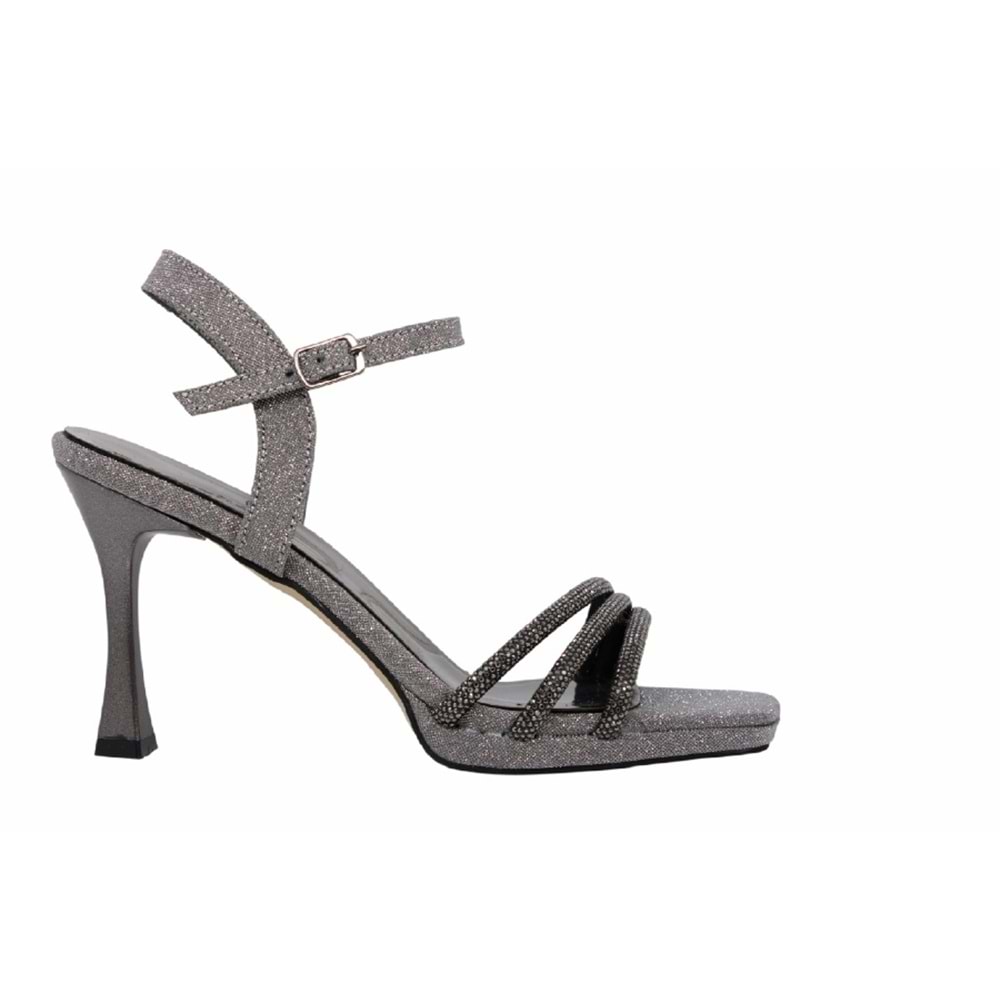 Z- ERBAY SANDALET - PLATFORM - 684 - SİMLİ-PLATİN