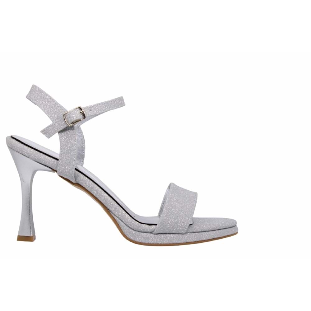 Z- ERBAY SANDALET - PLATFORM - 700 - SİMLİ-GÜMÜŞ