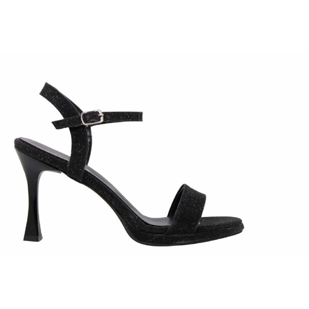 Z- ERBAY SANDALET - PLATFORM - 700 - SİMLİ-SİYAH