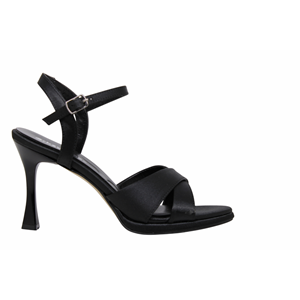 Z- ERBAY SANDALET - PLATFORM - 708 - SATEN-SİYAH