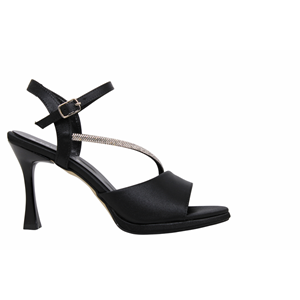 Z- ERBAY SANDALET - PLATFORM - 741 - SATEN-SİYAH