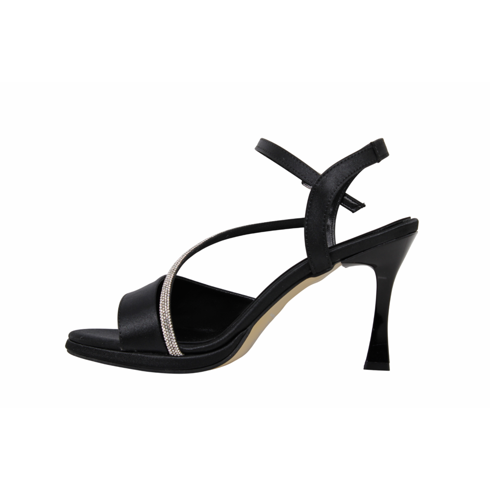 Z- ERBAY SANDALET - PLATFORM - 741 - SATEN-SİYAH