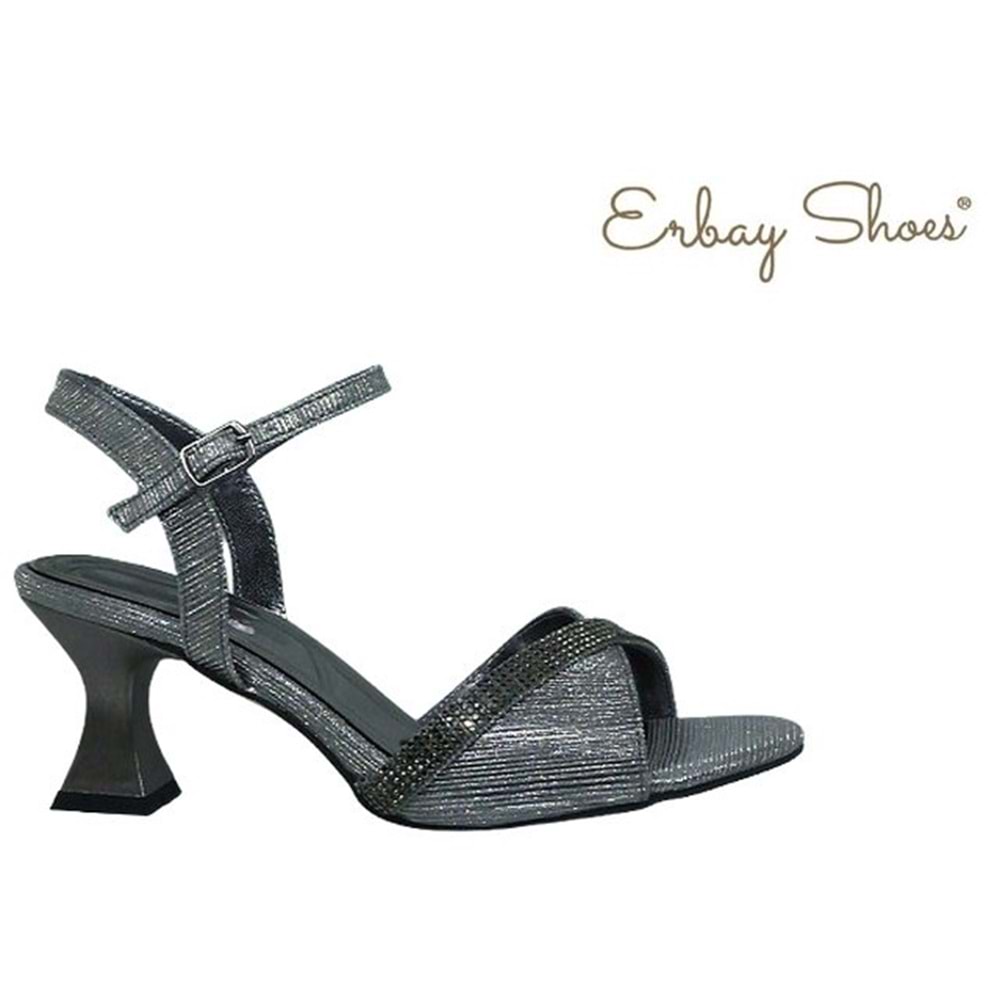 Z- ERBAY SANDALET - KADEH TOPUK - 263 - PLATİN