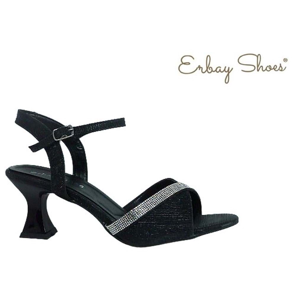 Z- ERBAY SANDALET - KADEH TOPUK - 263 - SİYAH
