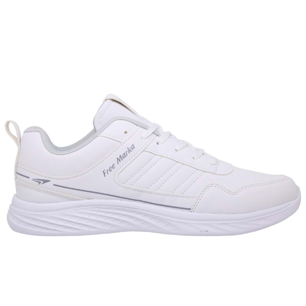 M- FREE MARKA SPOR - 3130 - CİLT / BEYAZ-BUZ-GRİ