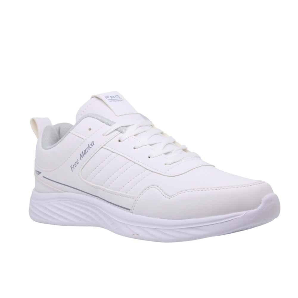 M- FREE MARKA SPOR - 3130 - CİLT / BEYAZ-BUZ-GRİ