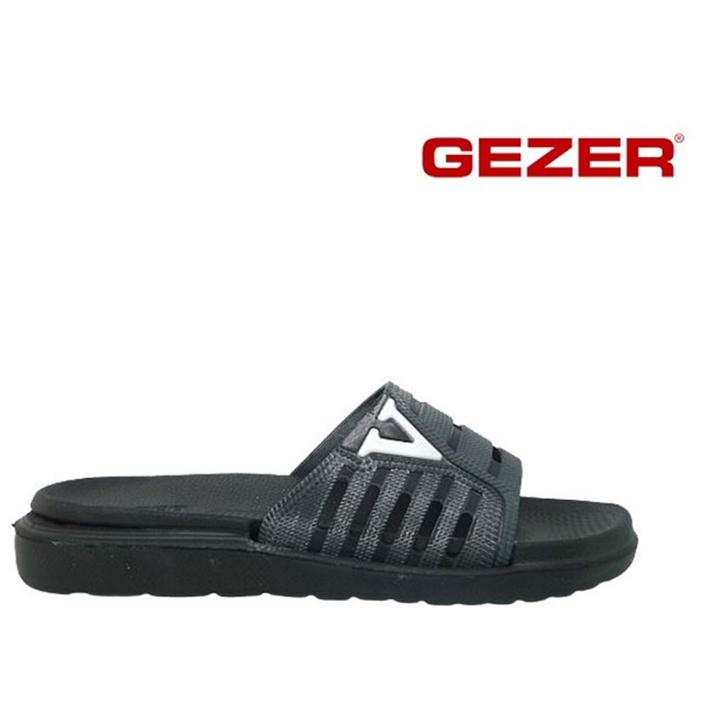 G- GEZER TERLİK EVA - 15369 - SİYAH-GRİ