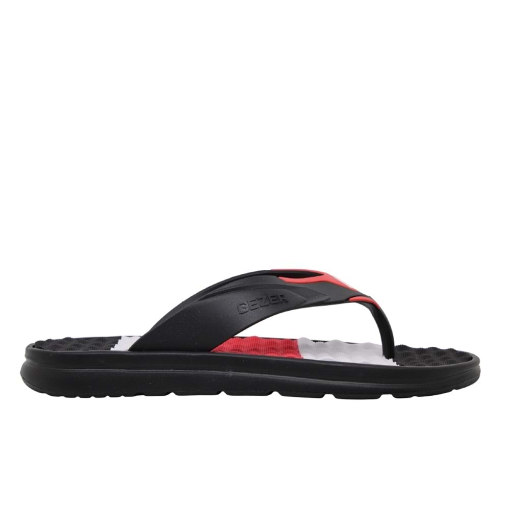M- GEZER TERLİK EVA - 14182 - SİYAH-KIRMIZI