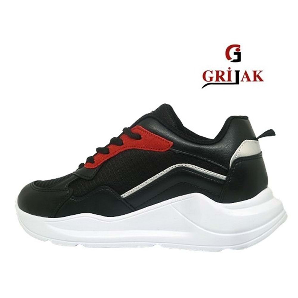 Z- GRİJAK SPOR - 051 - PARAŞÜT / SİYAH-BEYAZ-KIRMIZI