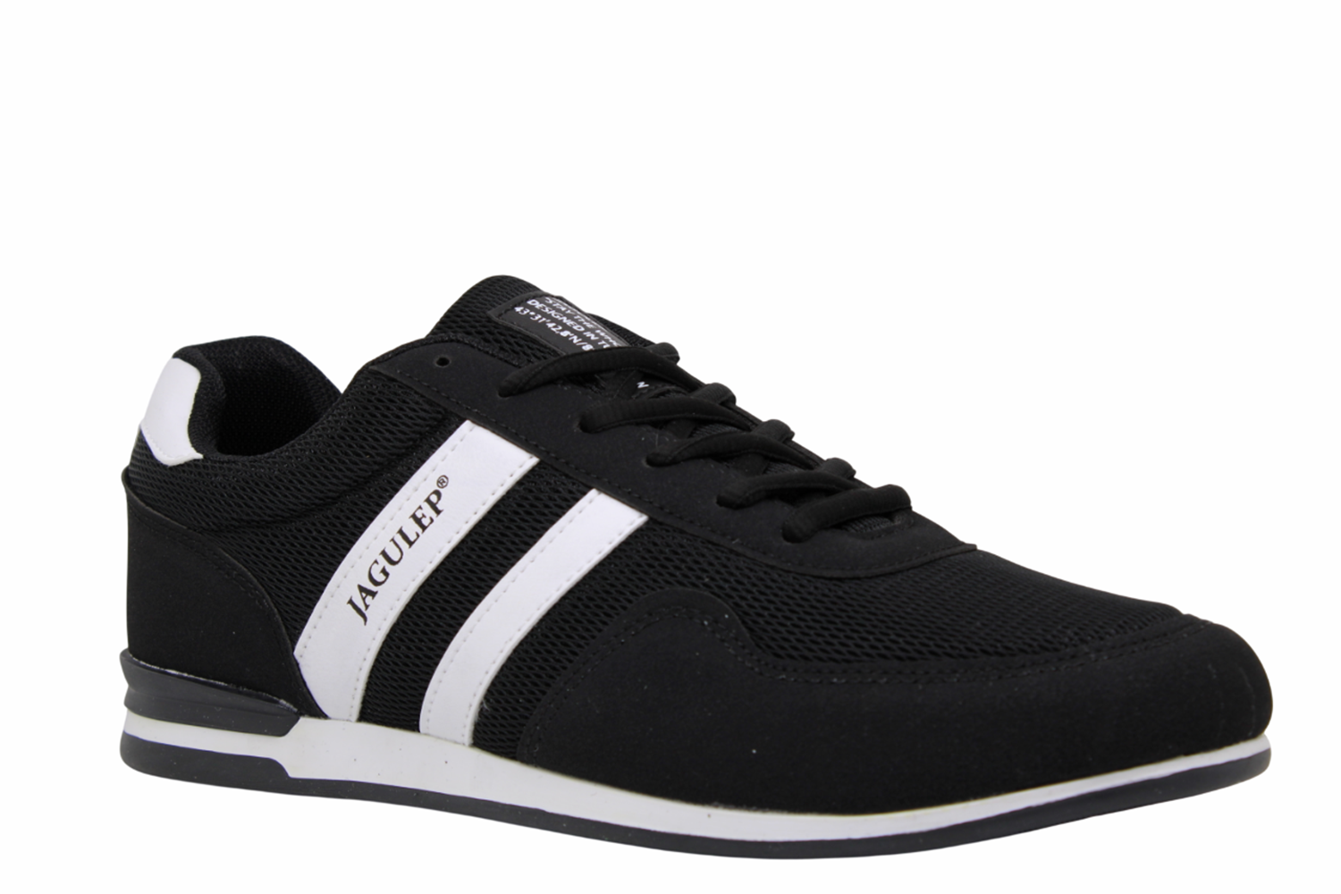 M- JAGULEP SPOR - 2202 - FİLE / SİYAH-BEYAZ
