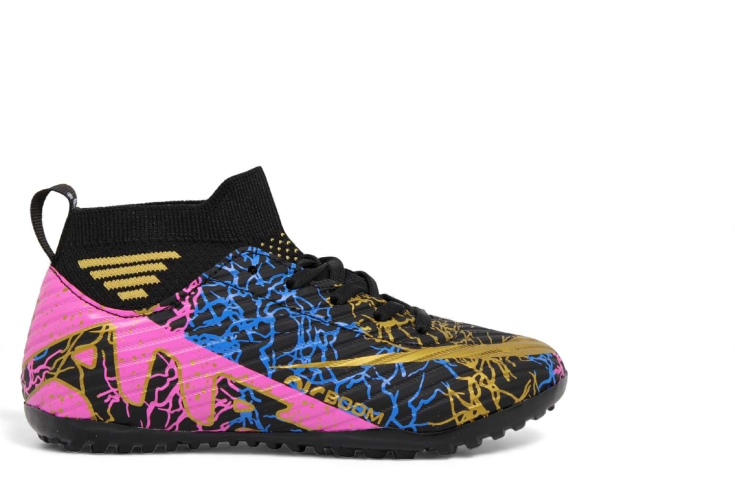 F- AIR LALİGA H.SAHA - 565 - ÇORAPLI - SİYAH-ALTIN-DSL-28-32